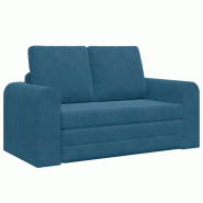 VidaXL Canapé-Lit 60cm Bleu Velours Modèle Germontel - 4106683