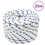 Vidaxl corde de bateau blanc 14 mm 25 m polypropylène 152303