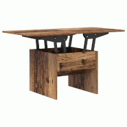 VidaXL Table basse Bois Ancien 55 x 54,5 x 45 cm Bois d'ingénierie Modèle Helios Élégance - 8721359325072