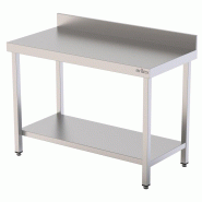 Arilex Table murale en acier inoxydable AISI 304 avec étagère 2000x700x850 mm - 20070MM