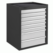 Armoire servante mammut 8 tiroirs - gris/anthracite Armoire servante mammut 8 tiroirs - gris/anthracite