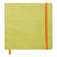 Carnet souple Rhodiarama anis A5, 160p./80 feuilles ivoire 90 g/m², ligné - vert 117406C