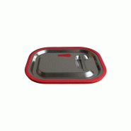 DBMARK - GXL12000-304 -Couvercle hermétique avec joint périphérique pour récipient GN 1/2 - 0.8mm S/S304 - gris inox GXL12000-304