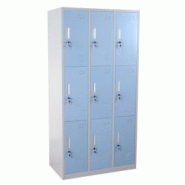 Décoshop26 - Casier armoire à casiers casier sécurisé métal 9 compartiments bleu 04_0003622 - bleu 3000485132699 Décoshop26 - Casier armoire à casiers casier sécurisé métal 9 compartiments bleu 04_0003622 - bleu 3000485132699