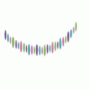 Guirlande en papier multicolore - 63298