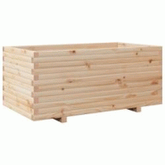 Helloshop26 - Jardinière bac lit surélevé plantes fleurs terrasse jardin 110 x 60 x 49,5 cm bois de pin massif marron 02_0037377 - 3000213858013 Helloshop26 - Jardinière bac lit surélevé plantes fleurs terrasse jardin 110 x 60 x 49,5 cm bois de pin massif marron 02_0037377 - 3000213858013