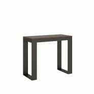 Itamoby Console Extensible 90X40/300 Cm Tecno Evolution Noyer Structure Anthracite - marron VE090TATECEVO-NC-AN