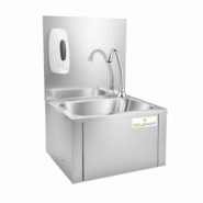 Lave-mains à commande fémorale + Distributeur de savon PREMIUM / GOLDINOX - inox 3701770821471 Lave-mains à commande fémorale + Distributeur de savon PREMIUM / GOLDINOX - inox 3701770821471