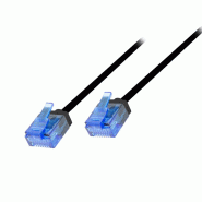 LogiLink Professional Câble patch Slim Ultra-Flex, cat. 6A, U/UTP, 20 m - noir 4052792076882