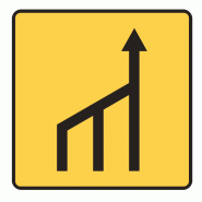 Panneau de voirie temporaire KD10B1 - Réduction de plusieurs voies à gauche - Signalisation d'urgence de courte durée Panneau de voirie temporaire KD10B1 - Réduction de plusieurs voies à gauche - Signalisation d'urgence de courte durée