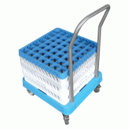 RM GASTRO Chariot plastique avec poignée pour poubelle plastique 50x50 REDFOX - C 1122 - REDFOX - 0615402196390