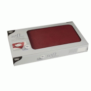 Starpak 20 nappes de milieu, aspect tissu, non-tissé soft selection 80 cm x 80 cm bordeaux - rouge textile 82329