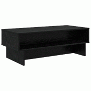 VidaXL Table basse Chêne noir 100 x 46 x 35 cm Bois d'ingénierie Modèle Atlas Frame - 8000237