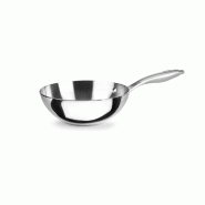 Wok triply natural 20 cm -  Argent Rond Aluminium Ibili 38.5x20 cm - argenté aluminium 8411922479089