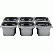 Bac gastro inox gn1/6 p-65mm