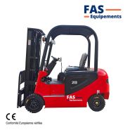Chariot élévateur électrique 4 roues FB20E - 2000kg - Levée jusqu'à 4,5m - Marque FAS-Equipements