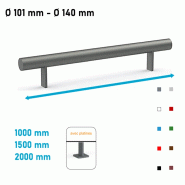 Chasse roues butoir Ø 101 à 140 mm