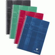 Clairefontaine Lot de 5 Cahier Metric A4, 180p./90 feuilles 90 g/m² reliure intégrale, ligné 8mm + marge - vert 8165C