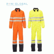 Combinaison de sécurité haute visibilité homme - coupe droite en polyester et coton - 7 poches - Class 3 - Ship Payper_0