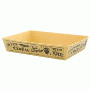 Corbeille carton rectangle "Vintage kraft" 36x27x7cm -par 30