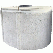 Cuve béton ovale 5000L - citerne enterrée en béton vibré pour récupération d'eau de pluie Cuve béton ovale 5000L - citerne enterrée en béton vibré pour récupération d'eau de pluie