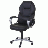 Décoshop26 - Fauteuil de bureau sur roulettes avec fonction massage chauffage pivotante en synthétique noir 04_0001781 - noir 3000355632694 Décoshop26 - Fauteuil de bureau sur roulettes avec fonction massage chauffage pivotante en synthétique noir 04_0001781 - noir 3000355632694