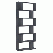 Helloshop26 - Étagère armoire bibliothèque jusqu'à 8 kg charge par compartiment 192 cm gris foncé  03_0004688 - 3000560299781