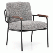 Helloshop26 - Fauteuil d'accent siège large 60,5 x 71 x 86 cm confort rembourré moderne en métal gris 20_0012097 - gris métal 3000227057983 Helloshop26 - Fauteuil d'accent siège large 60,5 x 71 x 86 cm confort rembourré moderne en métal gris 20_0012097 - gris métal 3000227057983