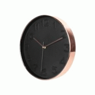 Horloge ronde noire et cuivrée 30.5 cm The Home Deco Factory - noir 3561864333040 Horloge ronde noire et cuivrée 30.5 cm The Home Deco Factory - noir 3561864333040