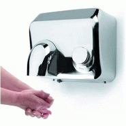 Lacor 69501 - Sèche-mains avec bouton-poussoir - argenté multi-matériau 8414271695018