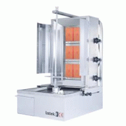 Machine à kebab 3 feux Gaz avec volet PREMIUM / LATEK - gris inox 3701770822454 Machine à kebab 3 feux Gaz avec volet PREMIUM / LATEK - gris inox 3701770822454