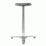 Piètement Roma Ht72 en inox brillant pour table extérieure 60x60, Ø70cm maxi