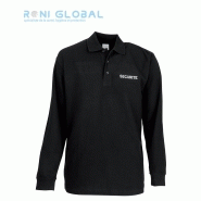 Polo de travail sécurité manches longues en coton piqué 220 g/m² - CITY GUARD - Ref: city-15110_0