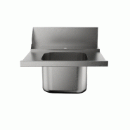 Table de liaison MCD-1000 DX pour lave-vaisselle professionnel, avec évier et dosseret, dimensions 1000x700 mm | Sammic - 5712280