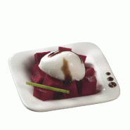 Verrine PASTA Raviole céramique 20 ml 6,9x6,9x1,6 cm blanc - par 216