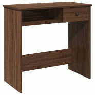 VidaXL Bureau chêne marron 80x40x75 cm bois d'ingénierie Modèle Vega Master Plus - 860478