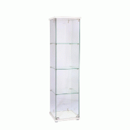 Vitrine plafond blanc 3 tablettes 40x40x160cm