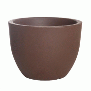 WellHome - Pot de fleurs modèle « Collection Ordesa » Ø30x34cm coloris bronze - bronze plastique WH13435