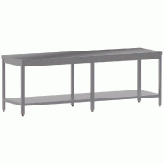 Diamond - Table de travail avec sous tablette - réf. TL2271-ST3 - gris AKS-TL2271-ST3