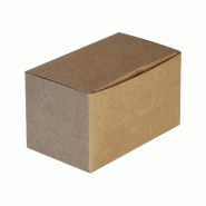 Food box NOVABOX carton kraft format compact - Repas chaud à emporter - Lot de 250 - marron en carton BTK14