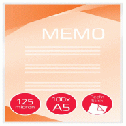 GBC 3747244 Lot de 100 Pochettes de plastification Peel 'n Stick Transparent - transparent 3747244