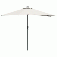 Parasol de jardin Sable 294 x 150 x 224 cm Polyester et Acier Modèle Zephyr Plus - 8721158856173