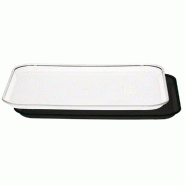 Plateau pour cloche 36133 en polycarbonate transparent 35,7x46cm
