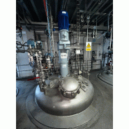 Réacteur bachiller atex d'occasion en acier inoxydable 316l 11 950 litres avec agitation et demi tige - référence : c9669