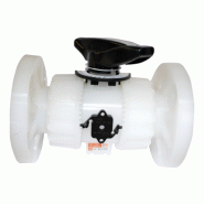 Robinet de régulation Dual Block PVDF - joint FPM - à bride - diamètre 63 mm - Réf 34VKROF063F