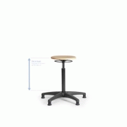 Tabouret assise bois ref : tabboisprcvhp