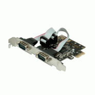 Value carte pci-express 2s, 2x rs232, db 9
