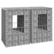 Vidaxl poteaux à panier de gabion 2 pcs 40x40x60 cm fer 151259