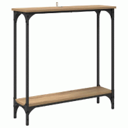VidaXL Table console avec étagère Chêne artisanal 75 x 22,5 x 75 cm Modèle Aero Panorama Urban - 882194