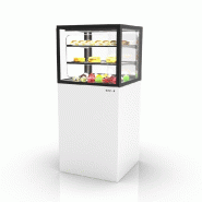 Vitrine réfrigérée INTEGRA sur base haute - 600 mm - 3 niveaux - H1400 mm - IN60/50-140 | Sayl Barcelona - 515 mm, Accès Grab & Go, 1400